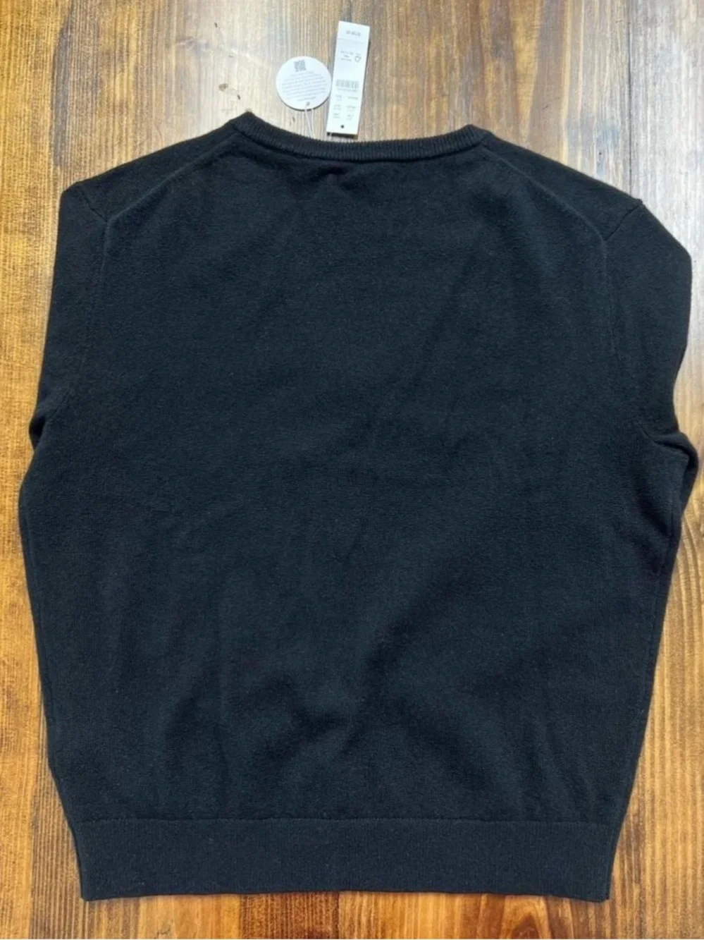 J. Crew Cashmere relaxed V-neck sweater in Black Size Small
